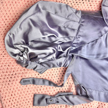 Load image into Gallery viewer, 1940s satin cropped bolero blouse w/ puff sleeves