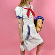 Load image into Gallery viewer, Documented 1941 Patriotic 3 Piece Dress Set