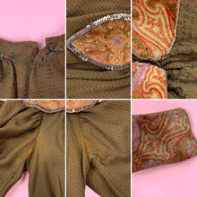 Load image into Gallery viewer, 1890s Leg O Mutton Dress With Printed Beaded Velvet Trim