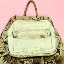 Load image into Gallery viewer, XL 1860s Carpet Bag With Leather Handles