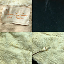 Load image into Gallery viewer, 1930s Ermine & Velvet Deco Evening Capelet