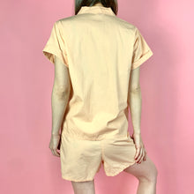 Load image into Gallery viewer, 1950s Peach "Tom Girl" Pajama Short Set