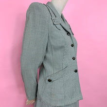 Load image into Gallery viewer, 1940s Houndstooth Suit With Buckle Shoulders