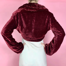 Load image into Gallery viewer, 1930s Jean Patou Couture Adaptation Silk Velvet Cropped Jacket