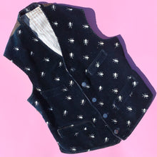 Load image into Gallery viewer, Victorian Cockroach Embroidered Corduroy Vest