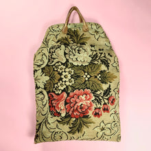 Load image into Gallery viewer, XL 1860s Carpet Bag With Leather Handles