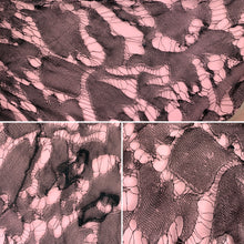 Load image into Gallery viewer, 1930s Webby Silk Lace Gown With Green Velvet & Rhinestone Sash