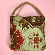 Load image into Gallery viewer, Square Civil War Era Carpet Bag