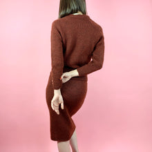 Load image into Gallery viewer, 1950s Rusty Wool 2 Piece Knit Set