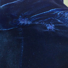 Load image into Gallery viewer, Late 1930s Sapphire Blue Velvet Dress