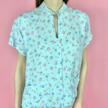 Load image into Gallery viewer, 1940s Novelty Paint Palette Print Rayon Pajama Set