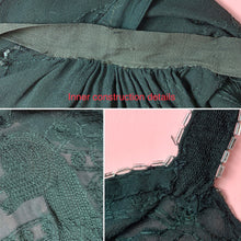 Load image into Gallery viewer, 1920s Silk Chiffon Flapper Dress With Chinese Style Glass Beading