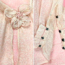 Load image into Gallery viewer, 1930s Printed Silk Organdy Blouse With Puff Sleeves