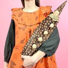 Load image into Gallery viewer, 1920s Printed Corduroy Clown Doll Bag