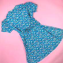 Load image into Gallery viewer, 1930s Cotton Print Dress W/ Smocking & Front Zipper