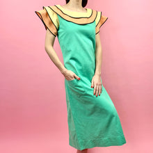 Load image into Gallery viewer, 1930s Angelica Uniform Work Dress W/ Dramatic Tiered Collar & Sleeves