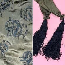 Load image into Gallery viewer, Early 1920s Beaded & Embroidered Silk Charmeuse Dress