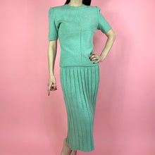 Load image into Gallery viewer, Early 1940s Von Lengerke & Antoine Seafoam Knit Sportswear Set