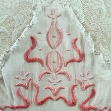 Load image into Gallery viewer, 1910s Cotton Lawn Dress with Mixed Lace and Pink Ombre Embroidery