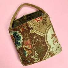 Load image into Gallery viewer, Square Civil War Era Carpet Bag