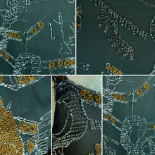 Load image into Gallery viewer, 1920s Silk Chiffon Flapper Dress With Chinese Style Glass Beading