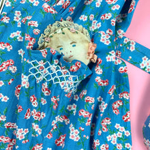 Load image into Gallery viewer, 1930s Cotton Print Dress W/ Smocking & Front Zipper