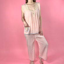Load image into Gallery viewer, 1920s 2 pc Pajama Set w/ Ribbonwork