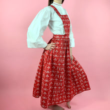 Load image into Gallery viewer, 1940s Folk Print Pinafore