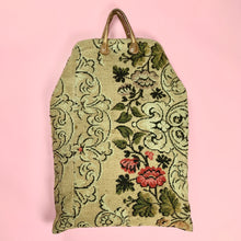 Load image into Gallery viewer, XL 1860s Carpet Bag With Leather Handles