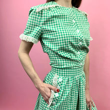 Load image into Gallery viewer, 1930s 2 Pc Gingham Set