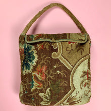 Load image into Gallery viewer, Square Civil War Era Carpet Bag