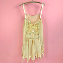 Load image into Gallery viewer, 1920s Silk Step-In w/ Zig Zag Hem, Lace Trim & Pleating