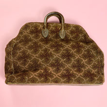 Load image into Gallery viewer, Structured Civil War Era Carpet Bag With Leather Trim