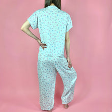 Load image into Gallery viewer, 1940s Novelty Paint Palette Print Rayon Pajama Set