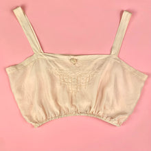 Load image into Gallery viewer, 1920s Light Pink Silk Camisole w/ Embroidery