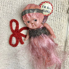 Load image into Gallery viewer, 1930s Celluloid Kewpie Doll on "I'm All Alone" Pinback