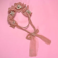 Load image into Gallery viewer, 1930s Pink Tulle Crown w/ Glass Berries