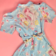Load image into Gallery viewer, 1930s Floral Wrap Dress With Ruffles