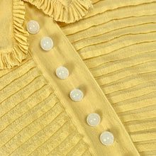Load image into Gallery viewer, 1930s Silk Chiffon Blouse w/ Pintucks & Flutter Sleeves