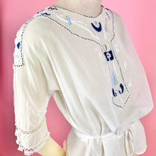 Load image into Gallery viewer, Edwardian/ 1910s Blouse w/ Masonic Sword & Moon Embroidery