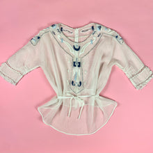 Load image into Gallery viewer, Edwardian/ 1910s Blouse w/ Masonic Sword & Moon Embroidery