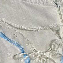 Load image into Gallery viewer, 1970s Gunne Sax Renaissance Style Lace Up Dress w/ Eyelet & Ribbons