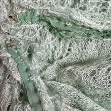 Load image into Gallery viewer, 1930s Thrashed Sea Foam Mohair Knit Punk Skirt