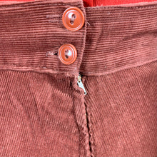 Load image into Gallery viewer, 1940s Cinnamon Corduroy Pleat Skirt