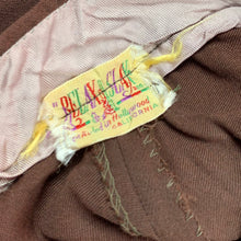 Load image into Gallery viewer, 1940s Chocolate Brown Rayon "Relax Slax" Trousers