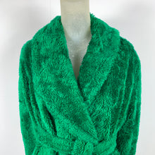 Load image into Gallery viewer, 1960s Monster Green Faux Fur Robe