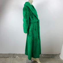 Load image into Gallery viewer, 1960s Monster Green Faux Fur Robe