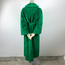 Load image into Gallery viewer, 1960s Monster Green Faux Fur Robe