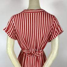 Load image into Gallery viewer, 1940s Candy Striped Shirtwaist Dress