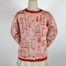 Load image into Gallery viewer, 1940s Jantzen "School Daze" Cardigan Sweater